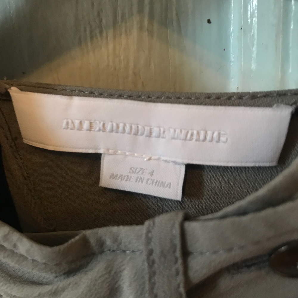 Alexander Wang Draped Back Silk Button Down - image 4